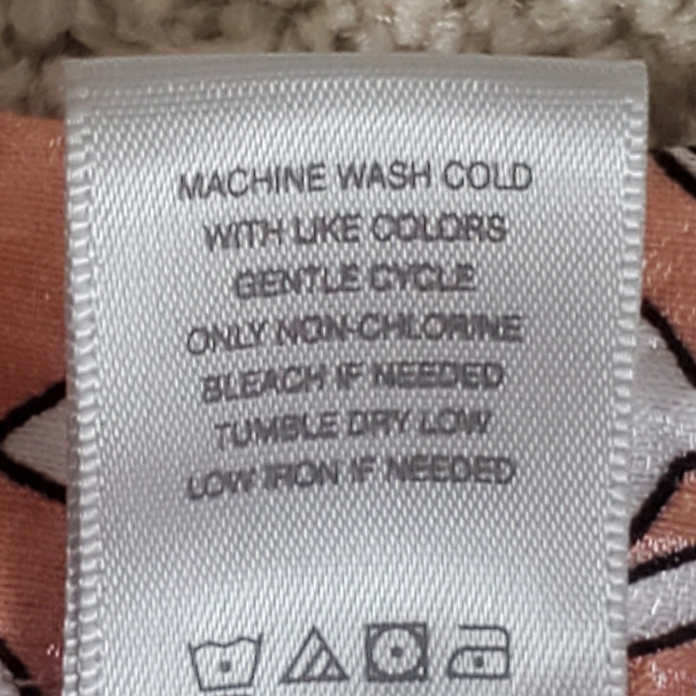 MULTIPLES Women's Blouse Peach Color 3/4 Sleeves  Turn-Up Cuff Button Front - Picture 12 of 16